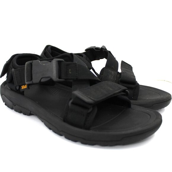 Teva Mens Black Hurricane Verge Strappy Hiking Sandals 1121534 Size 11 Light Use main image 5
